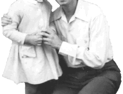 My mother, Barbara Joan (at age 4), with my grandfather on September 13, 1947.