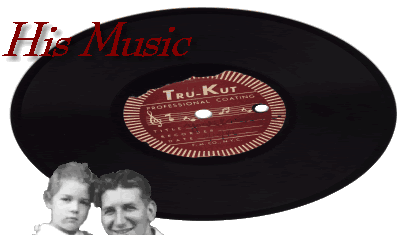 This is a scanned image of the actual 78 acetate record onto which my grandfather recorded "You'll Never Know" on April 19, 1946.
